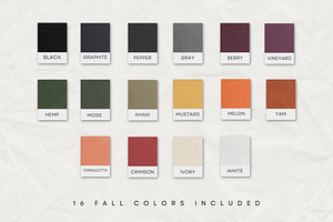 Fall Comfort Colors Mockup Bundle