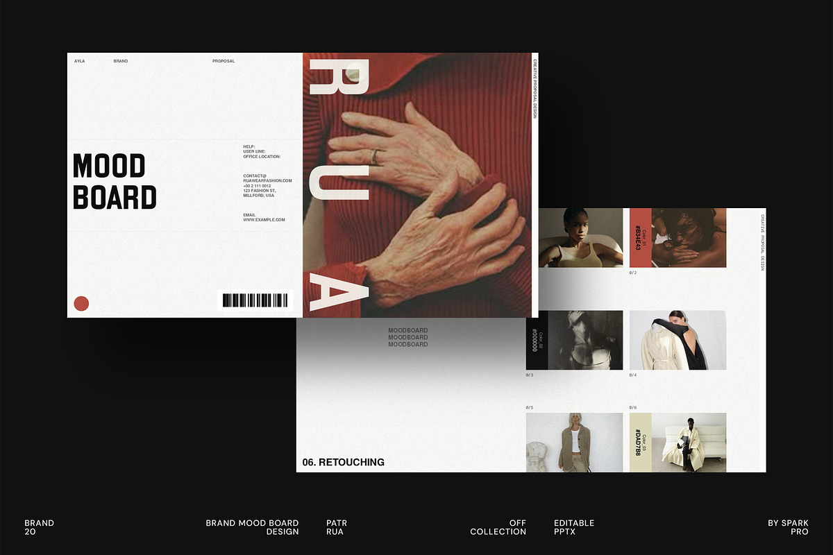 RUA | Brand Moodboard, a Presentation Template by SparkPro (Photo 1 of 8)