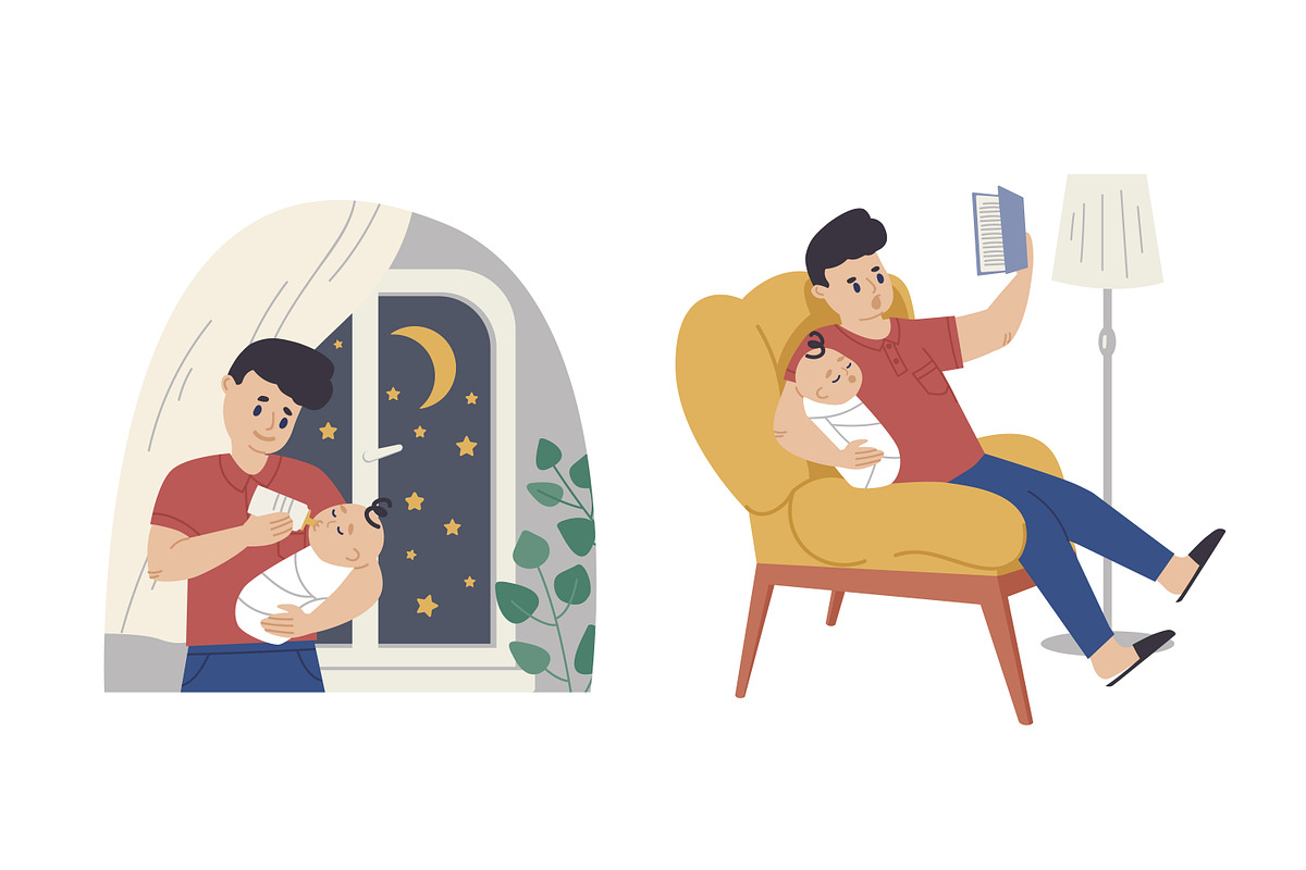 Father and son together set, a Person Illustration by Good Studio (Photo 2 of 6)