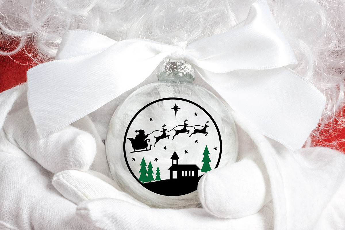 Christmas Ornament SVG File, an Illustration by OldMarket Designs (Photo 2 of 9)