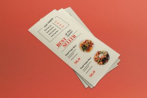 Modern Minimalist Trifold Menu