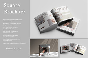 Square Brochure Mockup_Set