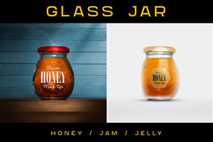 Glass Jar for Honey | Sauce | Jam
