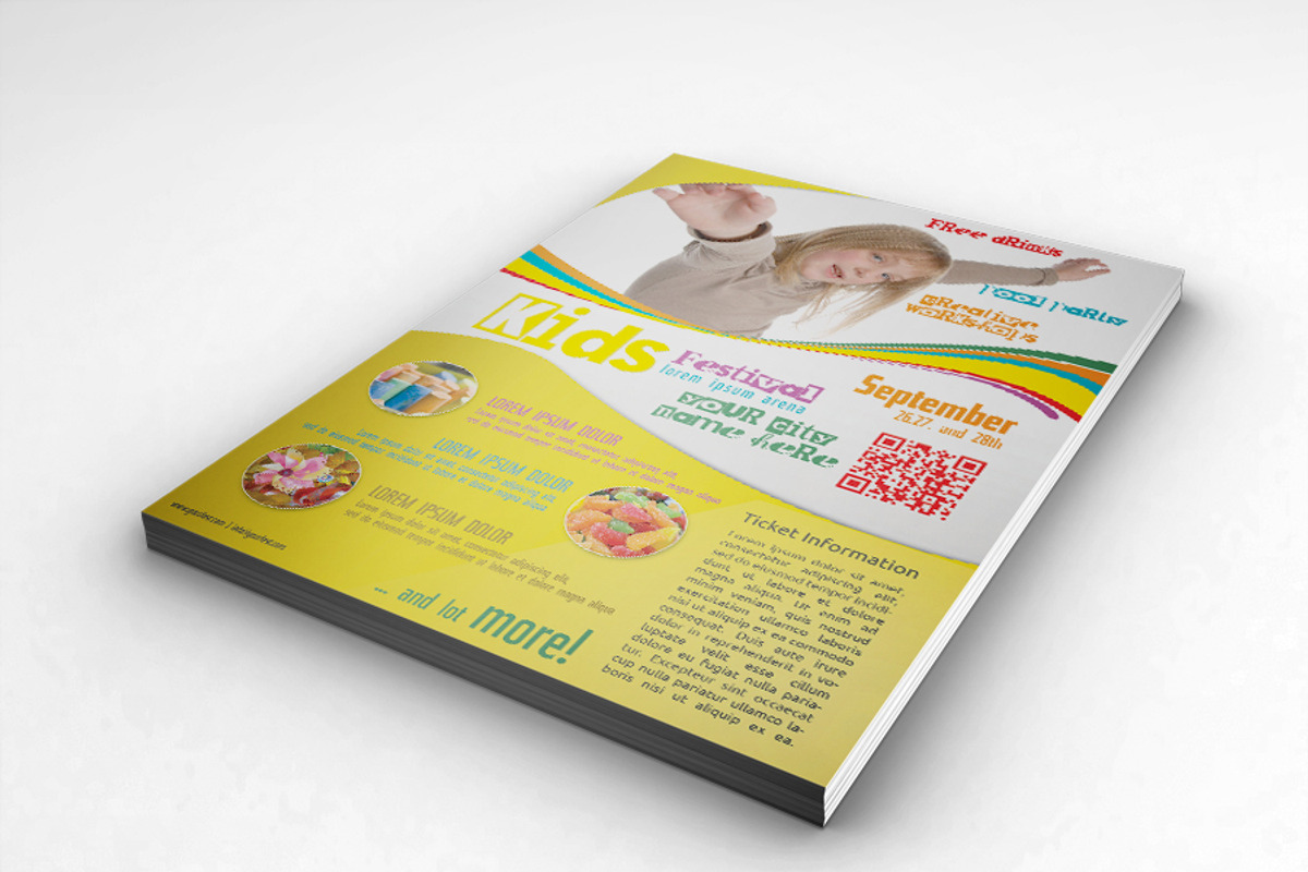 Kids Festival Flyer Template, a Flyer Template by don_2mba (Photo 2 of 5)