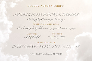 Cloudy Aurora - Font Duo LOGOS