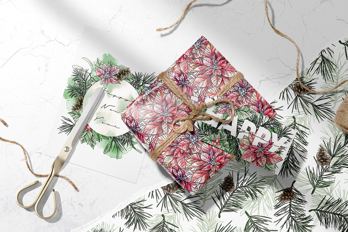 Watercolor christmas illustrations, a Decorative Illustration by Tanya Vollar (Photo 11 of 12)