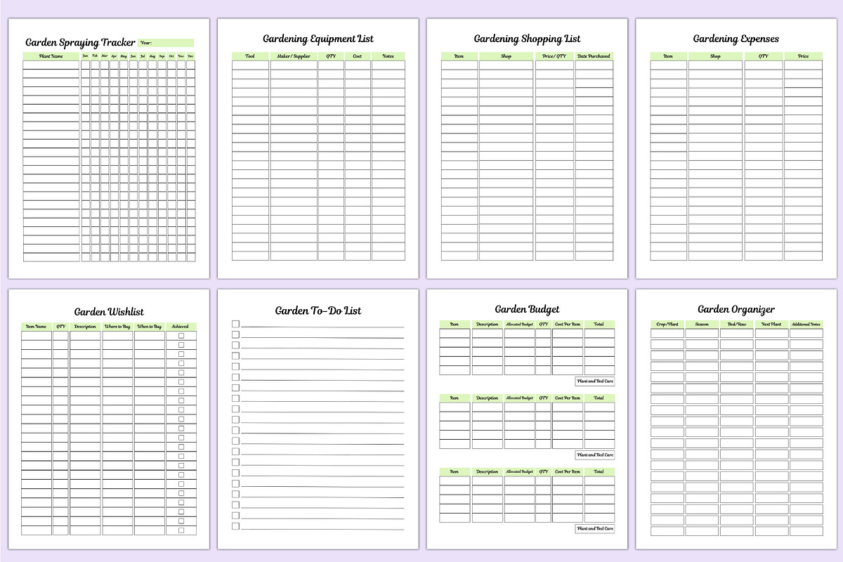 2025 Garden Planner For Canva, a Stationery Template by Shumaya (Photo 3 of 8)