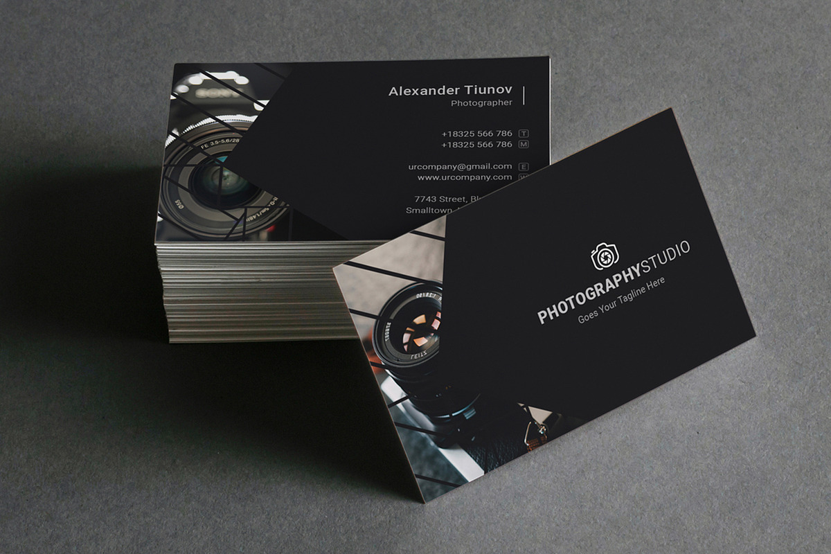 Photography Business Card, a Business Card Template by graphicsunday (Photo 4 of 4)