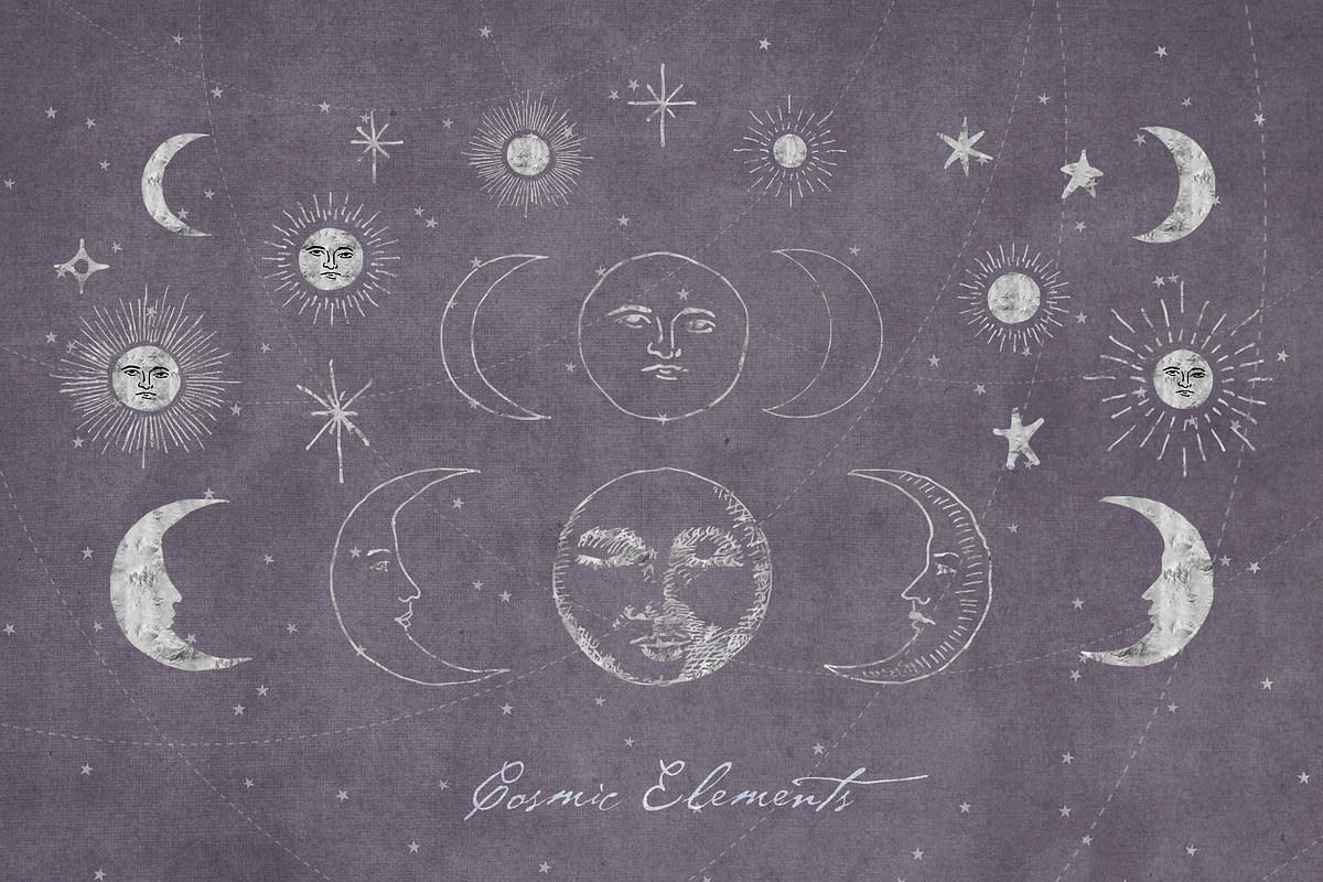 Cosmic Astrology, Magic & Tarot Set, an Object Graphic by Blixa 6 Studios (Photo 42 of 68)