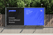 Editable Street Billboard Mockup, an Advertising Mockup by graphypix (Thumbnail 1 of 4)