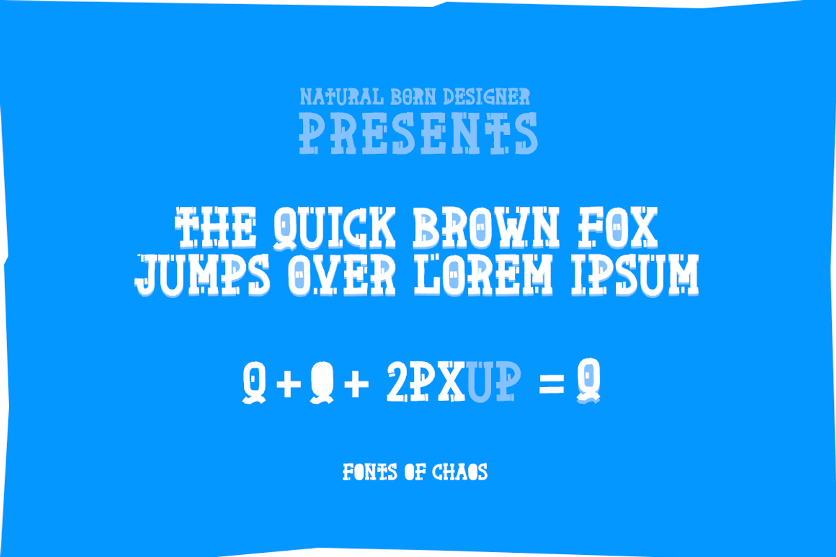 Natural Born Designer - font preview 6