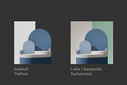5 Podium with Transparent Background, a Background Graphic by faustudio (Thumbnail 2 of 7)