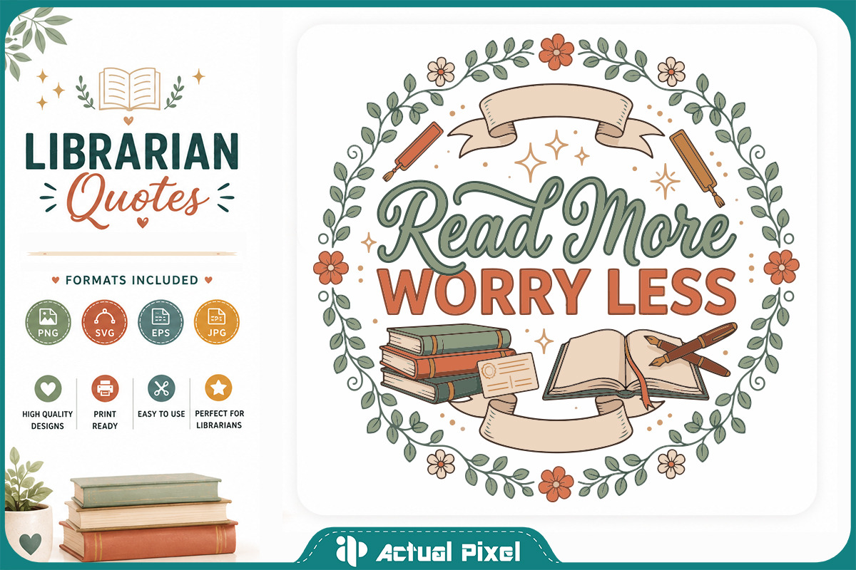 Librarian Quotes Bundle, an Object Graphic by Actual Pixel (Photo 17 of 20)