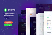 Crypma - Cryptocurrency Website, an UI Kit Template by Pixency (Thumbnail 1 of 7)
