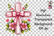 Pink Cross PNG Bundle, a Graphic by Clipart Studio (Thumbnail 9 of 11)