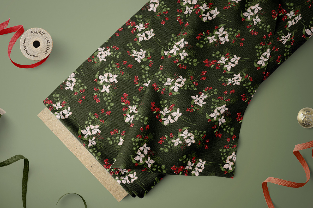Golden & Mistletoe Charm, a Pattern Graphic by MSNTY STUDIOX (Photo 13 of 26)