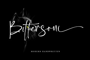 Bittersoni, a Script Font by Letterara