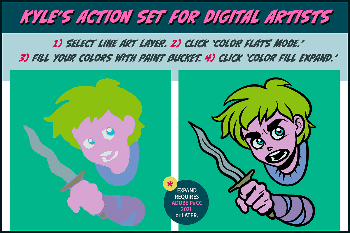 Kyle's Actions for Photoshop Artists, an Action Add-On by Kyle's Digital Art Tools (Photo 5 of 10)