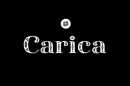Carica Font, a Serif Font by TypeThis!Studio