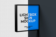 Lightbox Sign Mockup, an Advertising Mockup by Medialoot (Thumbnail 2 of 7)
