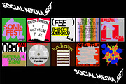 Brutal Social Media Set 10 Template, a Social Media Template by Dirtybarn (Thumbnail 2 of 5)