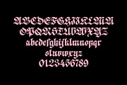 ED Lacour - Blackletter Typeface, a Blackletter Font by Emyself Design (Thumbnail 2 of 12)