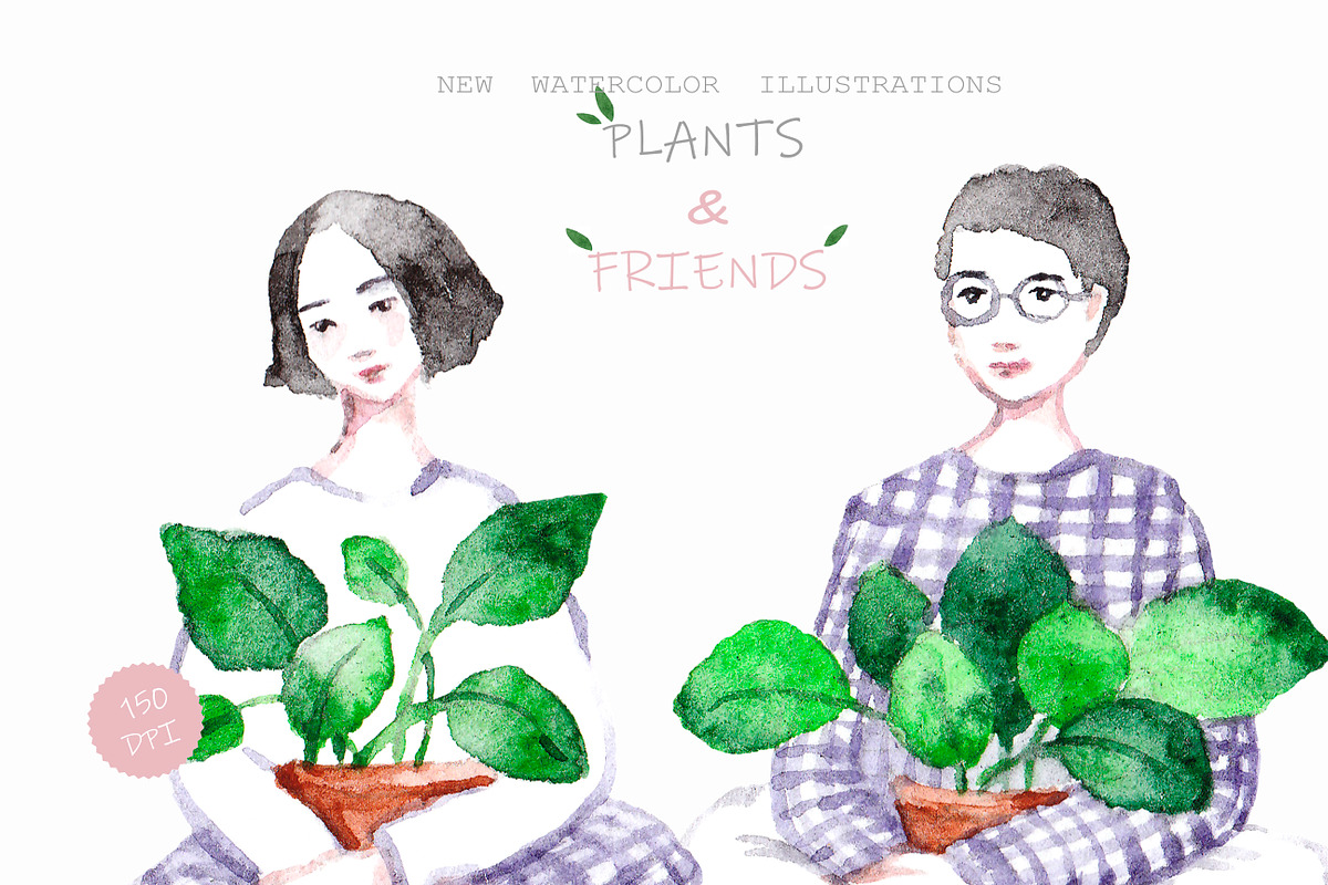 Plants & Friends, a Decorative Illustration by Knysh Ksenya (Photo 5 of 11)
