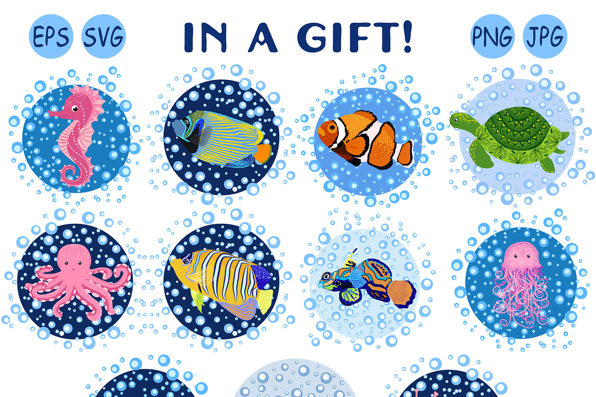 Underwater World Pattern, a Pattern Graphic by Michiru13 (Photo 17 of 19)