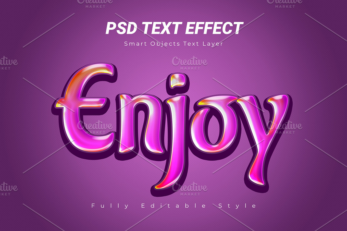 Photoshop Text Effect Bundle 10 in 1, a Layer Style Add-On by zahidhossainalif (Photo 6 of 11)