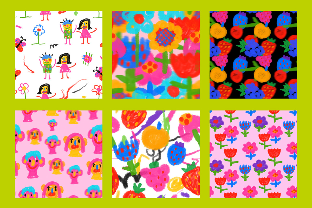 Naive kids scribbles illustrations, a Person Illustration by okchizh (Photo 9 of 12)