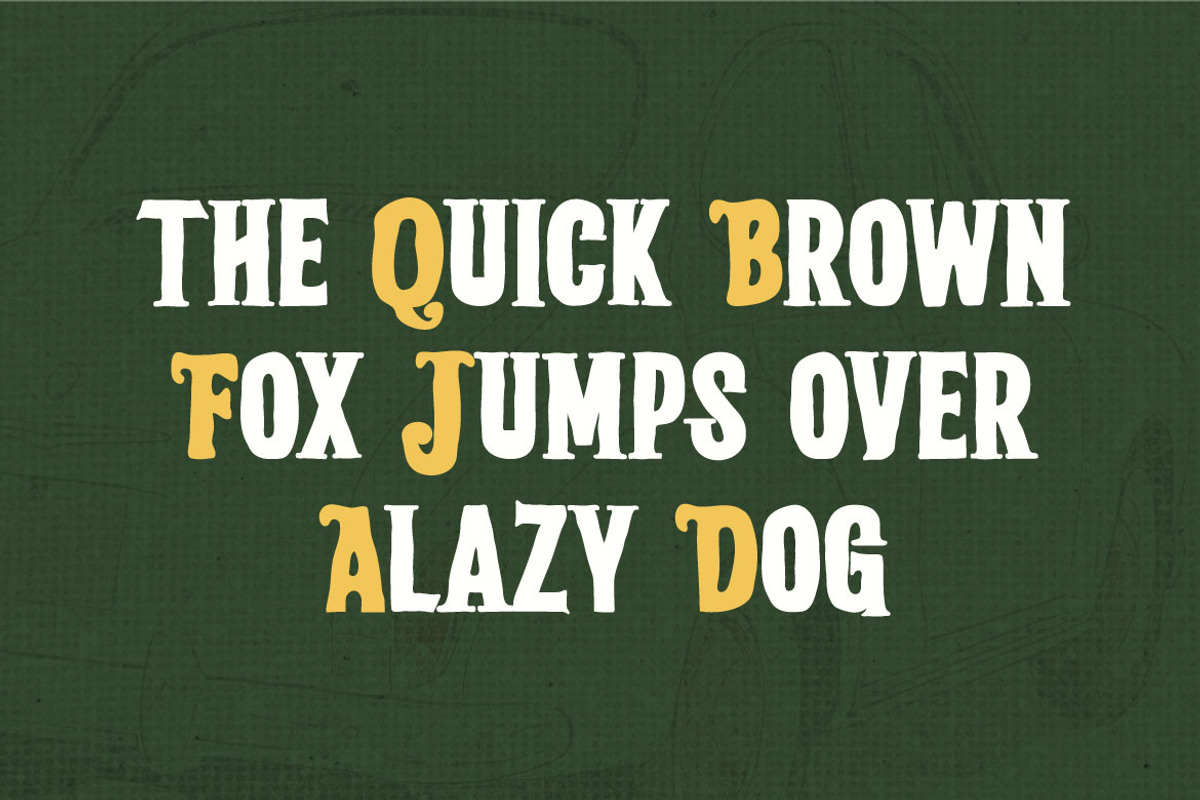 Quick Tail Display - Bold Retro, a Serif Font by Muflieart (Photo 5 of 8)