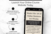 Launch a Course Canva Website, a Landing Page Template by Digital Content Mix (Thumbnail 6 of 6)