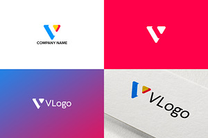 Simple Logo Design for Letter V