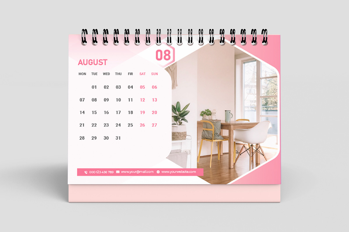 Desk Calendar 2023 Template., a Templates & Theme by Mk_Studio (Photo 2 of 3)