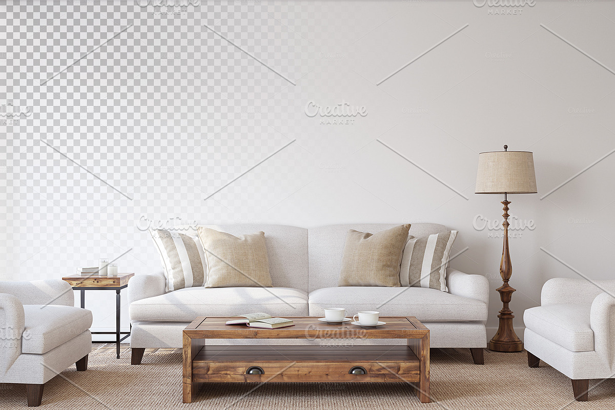 FARMHOUSE STYLE Wall&Frame Mockups, a Poster Template by MyHomeMockups (Photo 4 of 12)