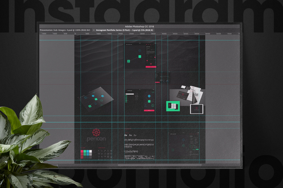 9 Part Grid - Instagram Portfolio, a Social Media Template by Milktoast (Photo 2 of 4)