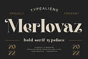 Merlovaz, a Serif Font by ilhamtaro (Thumbnail 1 of 10)