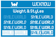 Smile World font, a Sans Serif Font by weknow (Thumbnail 8 of 8)