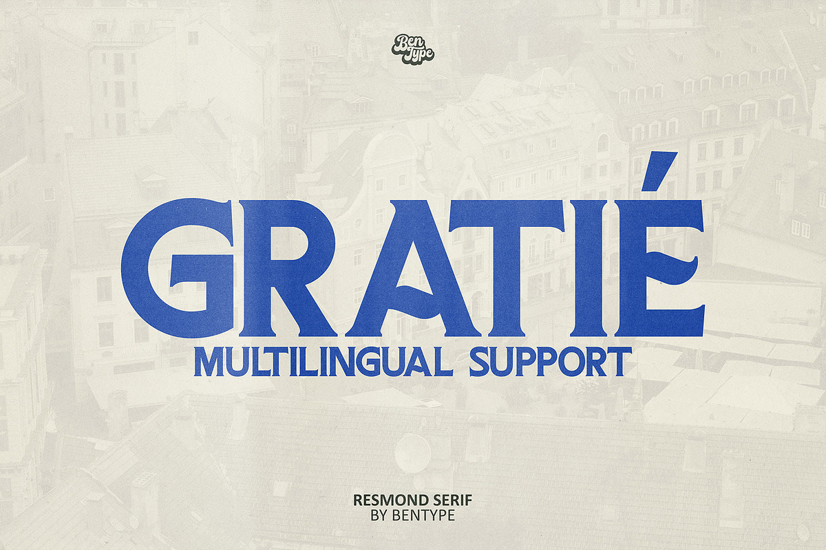 Resmond Serif - Vintage Serif Font, a Serif Font by Bentype Studio (Photo 7 of 7)