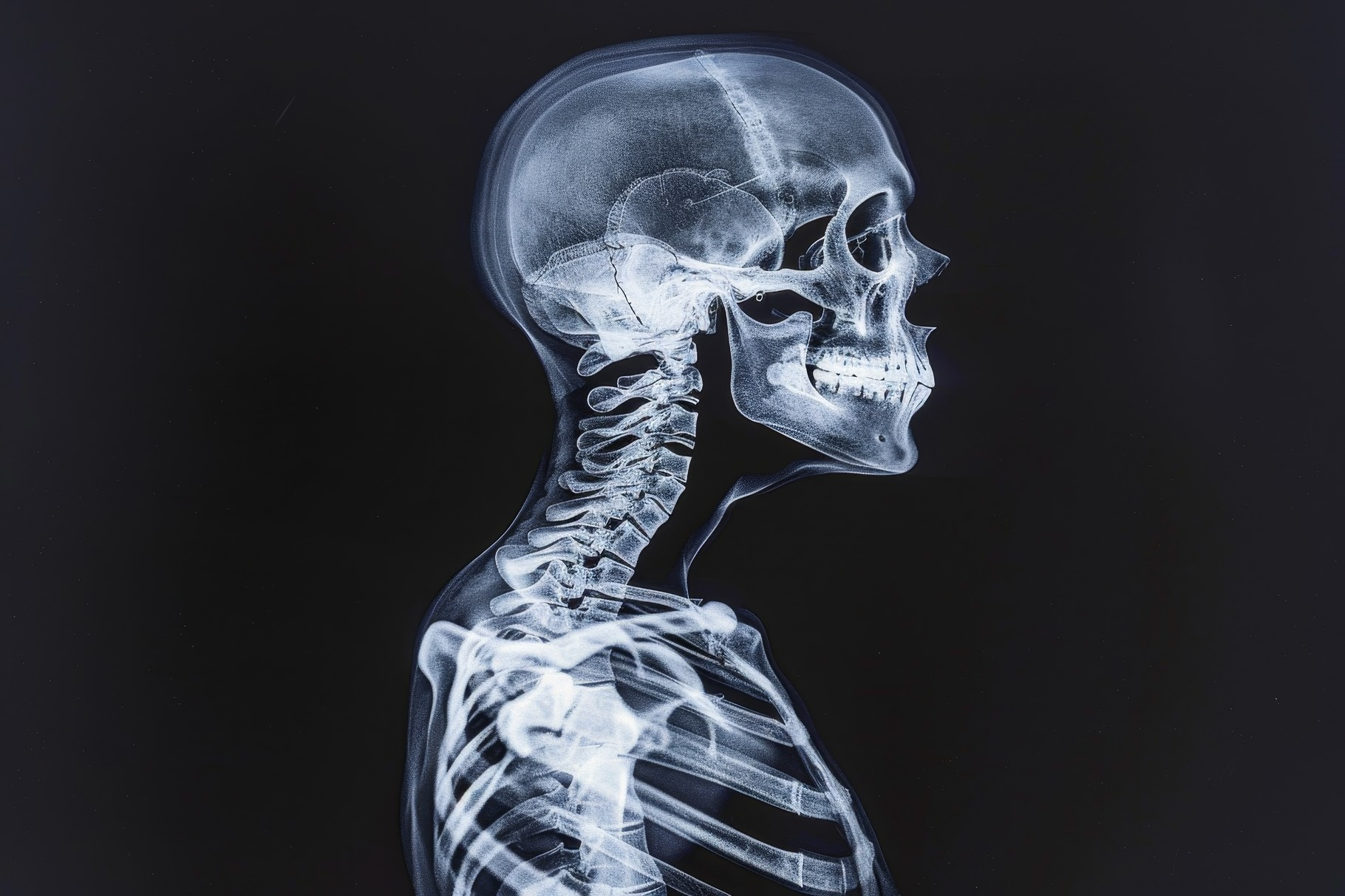 Detailed human skeleton radiograph s, a Photo by Tanuart