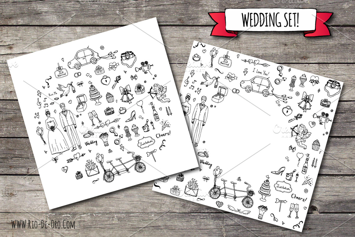 60+ Hand drawn Wedding Elements!, an Outline Icon by Natasha-Pankina.com (Photo 2 of 3)
