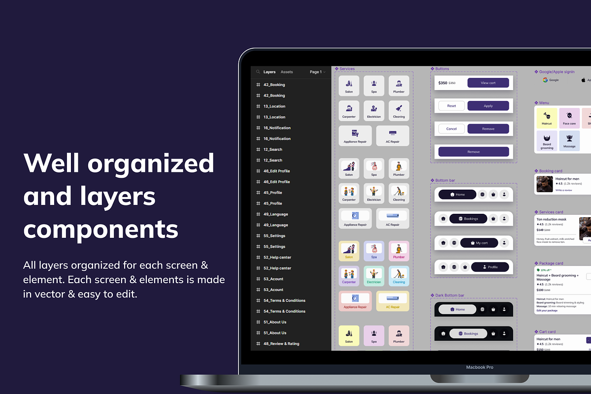Home Helper On Demand Service App UI, an UI Kit Template by Futurelens (Photo 6 of 8)