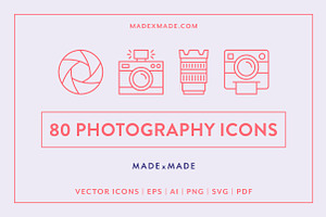 Photography Line Icons