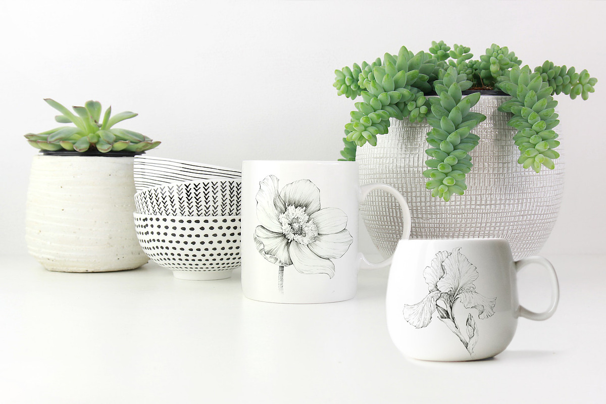 Flowers Graphics, an Object Illustration by Budogoshch (Photo 6 of 8)