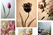 Flowers Under Wet Glass Backgrounds, a Background Graphic by Lana Elanor (Thumbnail 11 of 18)