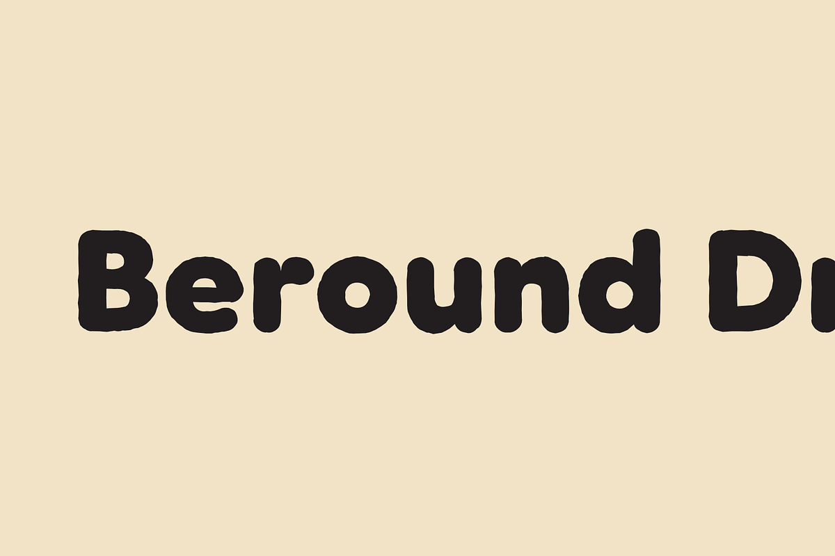 Beround Drift, a Sans Serif Font by NicolassFonts (Photo 1 of 5)