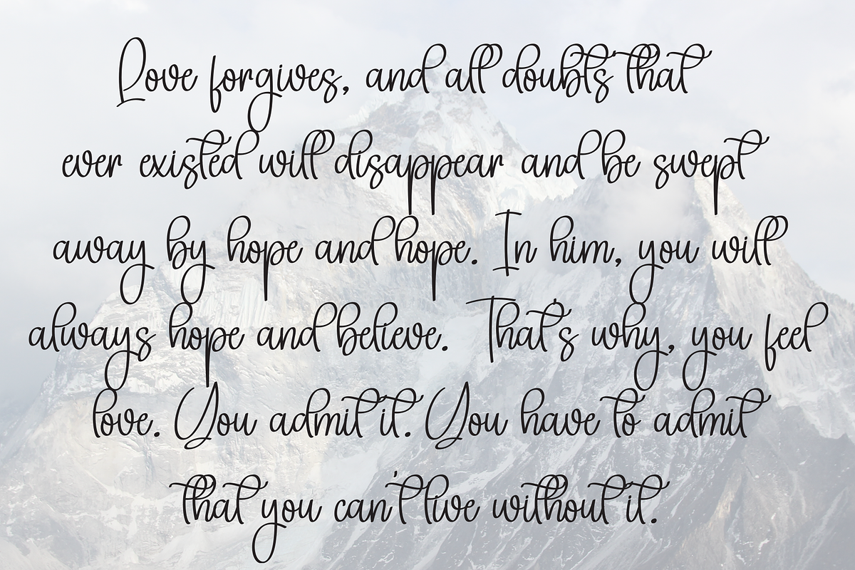 Wandering Winter | Script Font, a Handwritten Font by Scratchones (Photo 6 of 8)