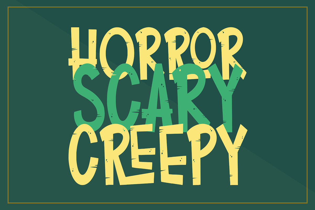 Rolale Spooky Quirky Horror Display, a Handwritten Font by Maulana Creative (Photo 6 of 7)
