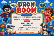 Dron Boom a Playful Cartoon Font, a Handwritten Font by Bayuktx (Thumbnail 6 of 7)
