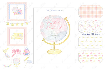 Teacher Back to School Vintage DIY, an Illustration by LABFcreations